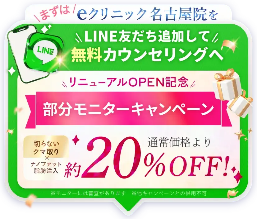 LINE友だちを追加 eクリニック名古屋院